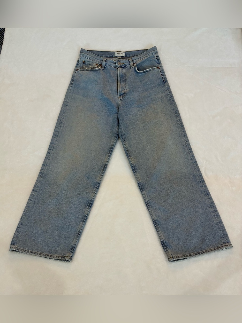 AGOLDE Light Wash Wide Leg Jeans -Size 26